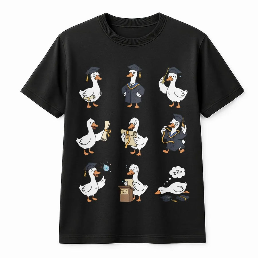 Funny Goose Graduation T-Shirt | Silly Goose University Meme Graphic | Premium Comfort Colors Tee | Gift for Graduate Class of 2024