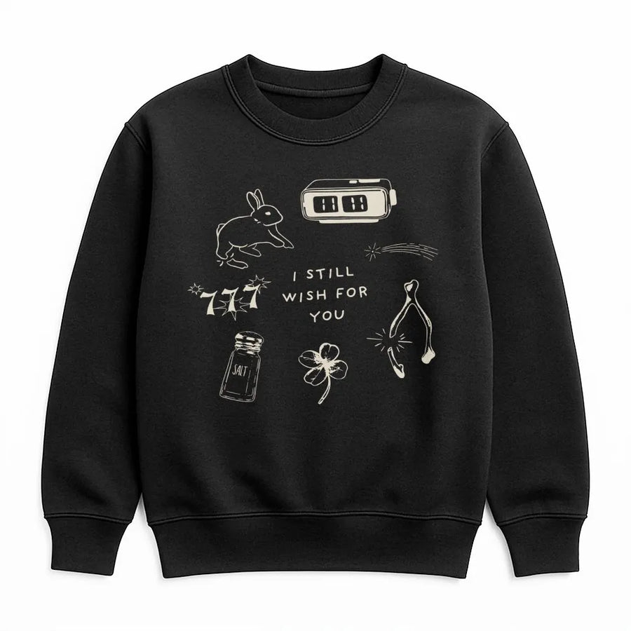 I Still Wish For You Sweatshirt | Lucky Charms & 11:11 Graphic Print | Premium Cotton Blend | Aesthetic Trendy Gift For Her