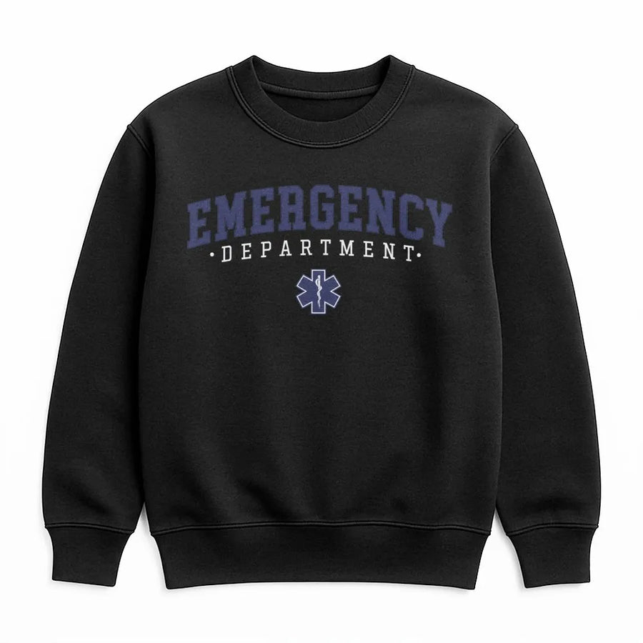 Emergency Department Sweatshirt | ER Nurse Professional Aesthetic | Premium Cotton Blend | Gift for Doctor Healthcare Worker Medical Student