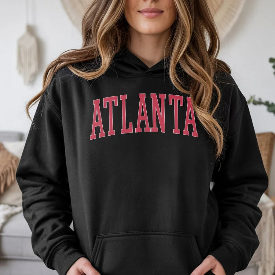 Atlanta Hoodie | Vintage Georgia Collegiate Crewneck | Premium Unisex Pullover | City Pride Souvenir Gift for Men and Women