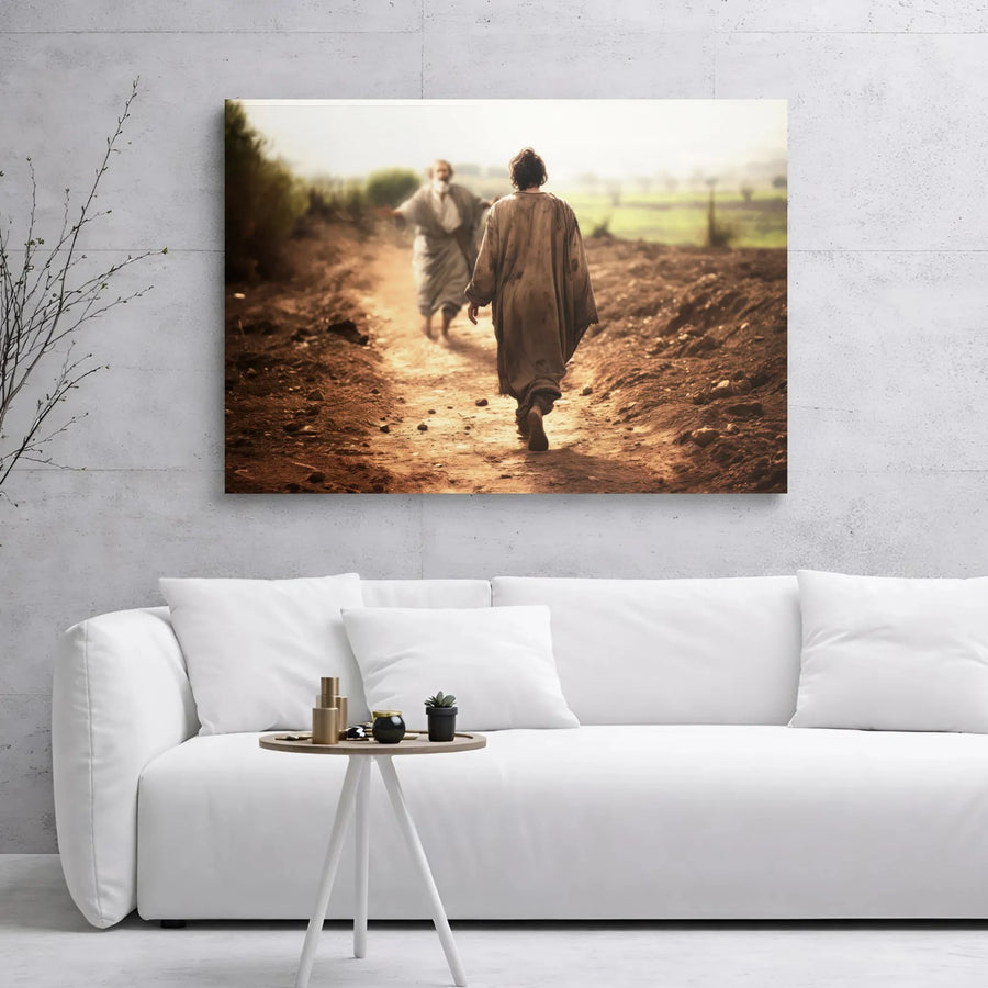 Prodigal Son Canvas Wall Art | Emotional Bible Story Religious Decor | Premium Gallery Wrap Print | Faithful Christian Gift For Home