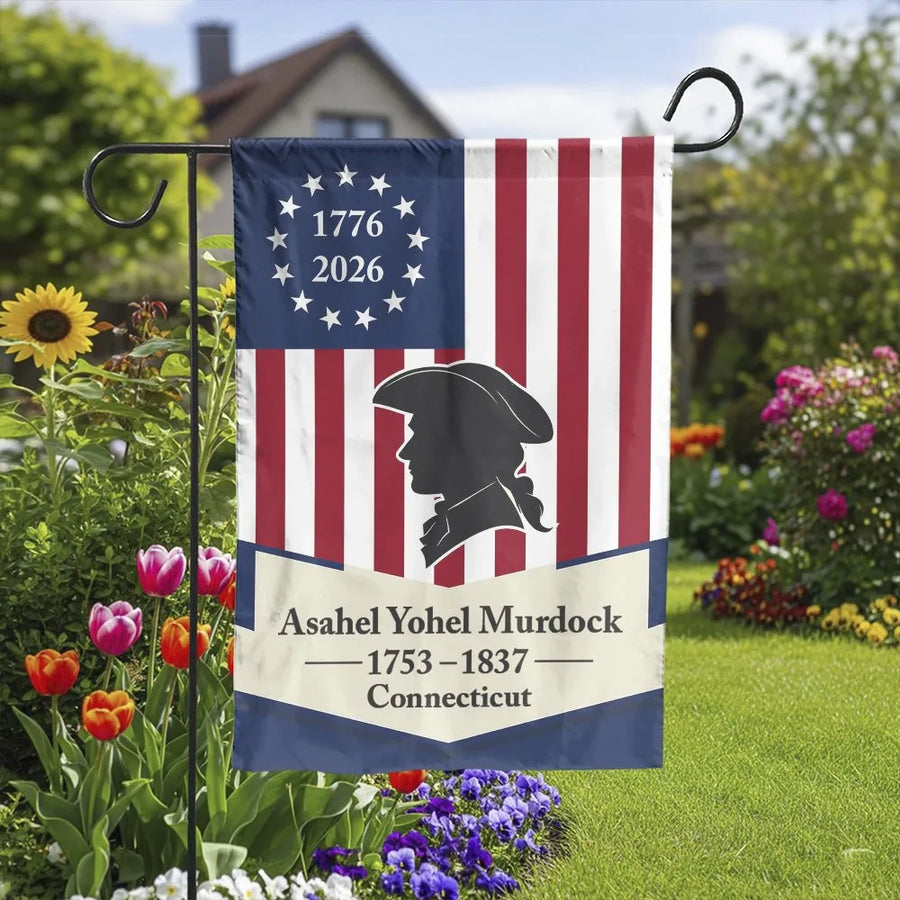Patriotic Revolutionary War Garden Flag | 1776-2026 America 250th Anniversary | Double Sided Weather-Resistant Polyester | Historic Memorial Yard Decor