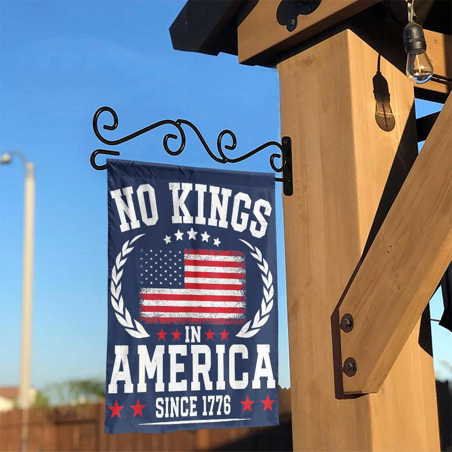No Kings In America Since 1776 Garden Flag | Patriotic USA Outdoor Decor | Premium Weather-Resistant Polyester | 4th of July Independence Day Gift