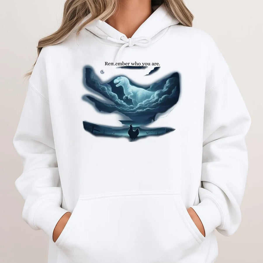 Chicken Dinosaur Hoodie | Funny Evolution Meme Graphic | Premium Soft Unisex Pullover | Unique Gift For Science Lovers And Paleontology Fans