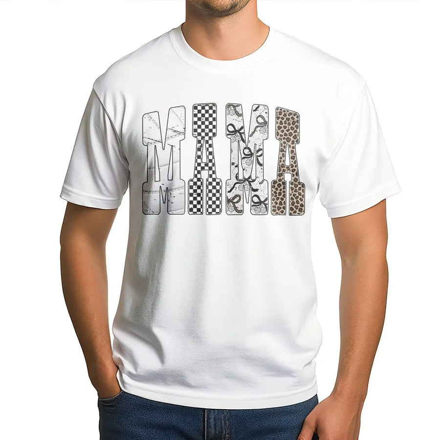Volleyball Mama T-Shirt | Distressed Leopard Print Volleyball Letter Graphic | Premium 100% Cotton | Gift for Volleyball Moms and Sports Fans