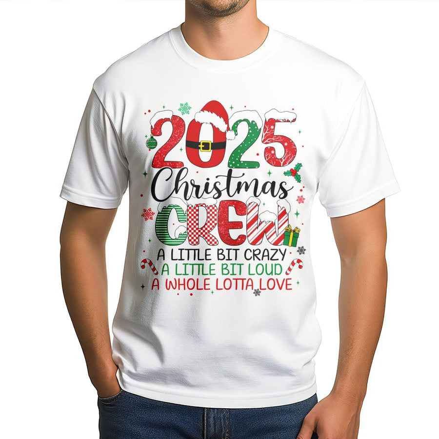 2025 Christmas Crew T-Shirt | Funny Holiday Matching Family Tee | Premium 100% Cotton | Festive Gift for Group Celebrations