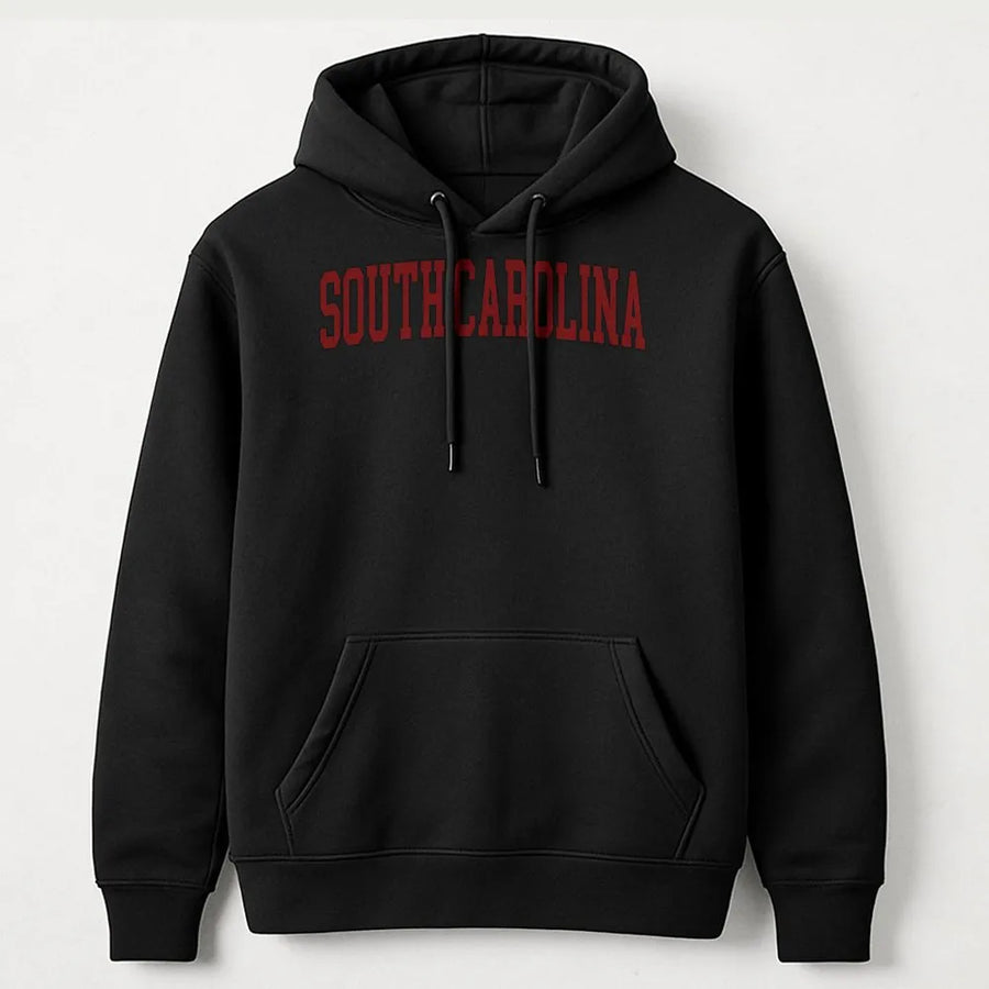 South Carolina Hoodie | Vintage Style College Font | Premium Soft Cotton | South Carolina Pride Apparel Gift