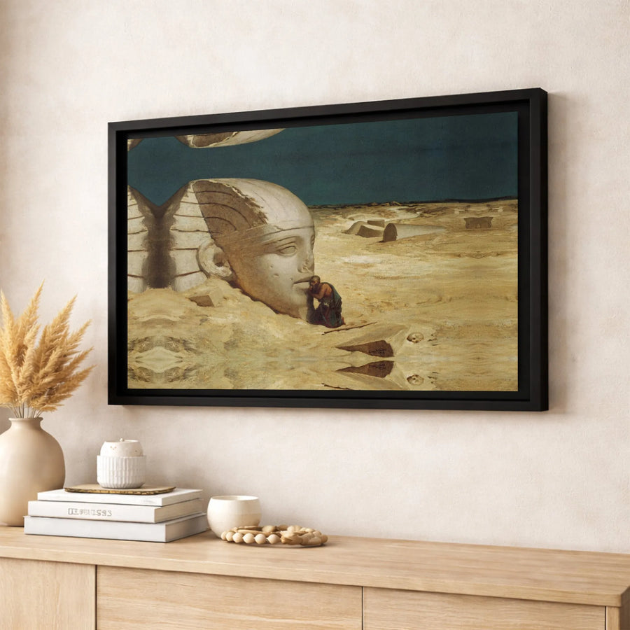 The Questioner Of The Sphinx Canvas Print | Elihu Vedder Classic Art | Premium Gallery Wrapped Decor | Sophisticated Gift For Art Collectors