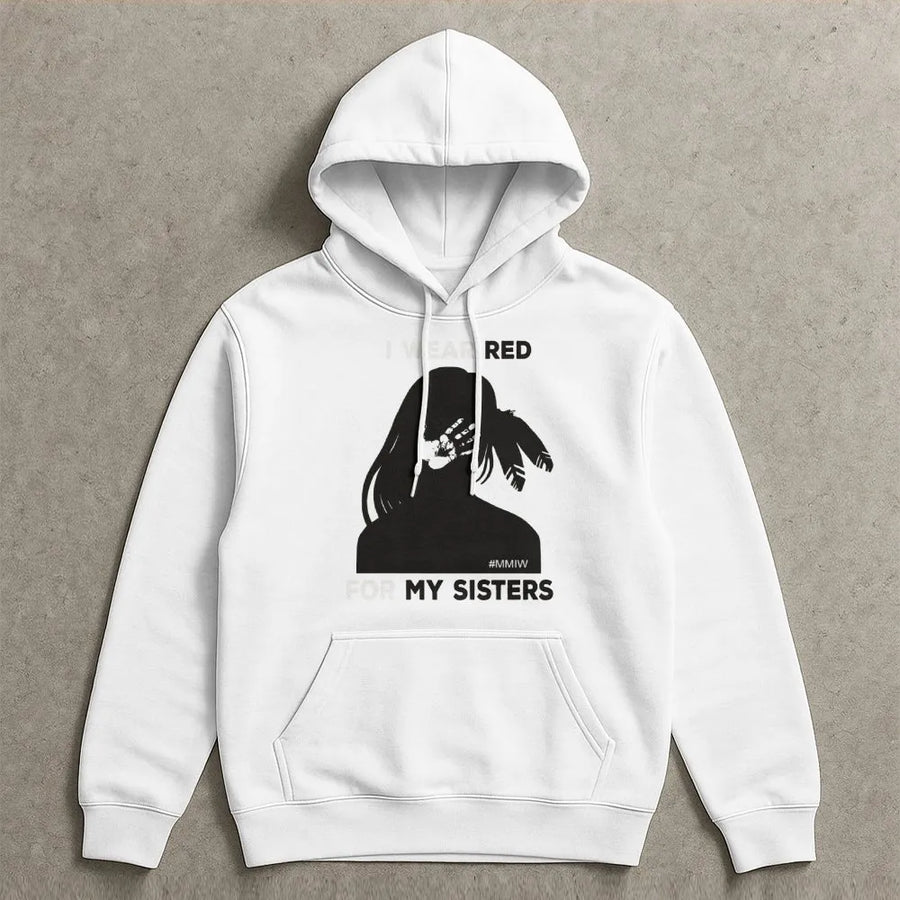 MMIW Awareness Hoodie | No More Stolen Sisters Design | Premium Cotton Blend | Indigenous Women Rights Gift for Activists