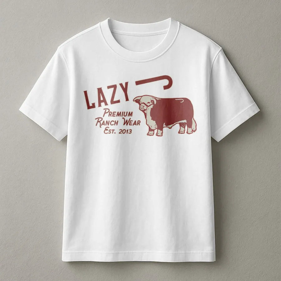 Lazy J Ranch T-Shirt | Premium Cattle Herd Graphic | Soft Cotton Western Wear | Country Life Gift For Cowboy And Cowgirl