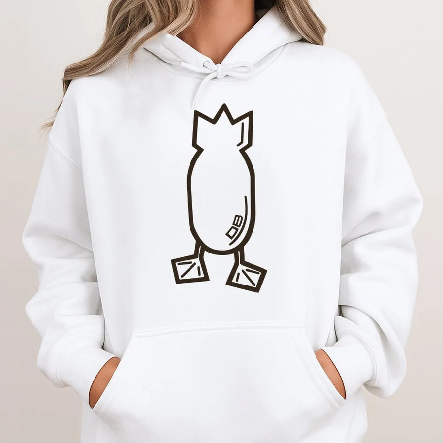 Duck Hunting Hoodie | Minimalist Bomb Graphic Design | Premium Cotton Blend | Gift For Waterfowl Hunters and Outdoor Enthusiasts