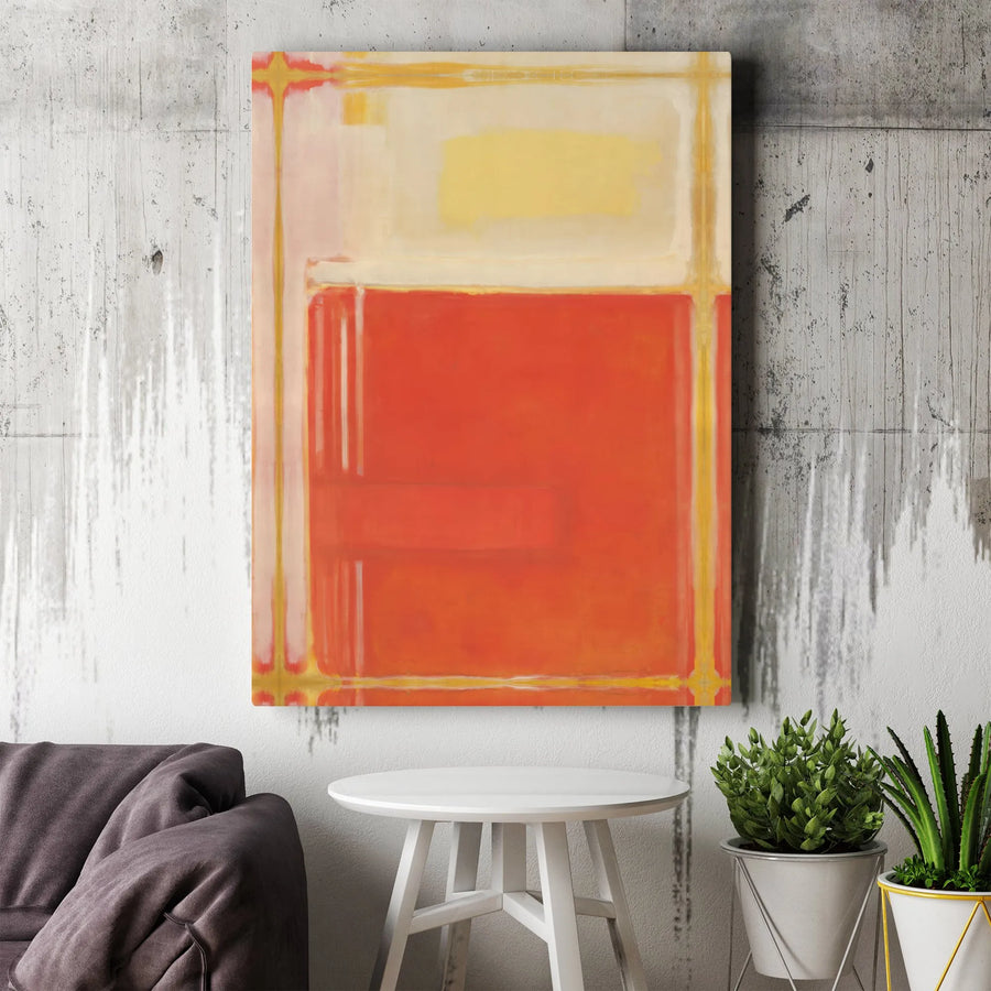 Abstract Canvas Wall Art | Geometric Color Field Painting | Premium Gallery-Wrapped Canvas | Modern Minimalist Home Decor Gift
