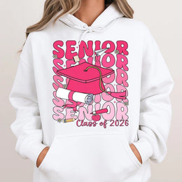 Senior 2026 Hoodie | Retro Aesthetic Graduation Design | Premium Cotton Blend | Gift for High School or College Student