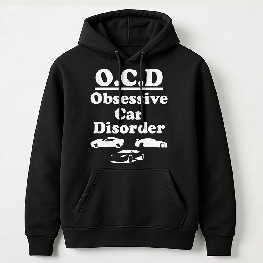 Obsessive Car Disorder Hoodie | Funny Automotive Enthusiast Graphic | Premium Cotton Blend | Perfect Gift For Car Guys And Mechanics
