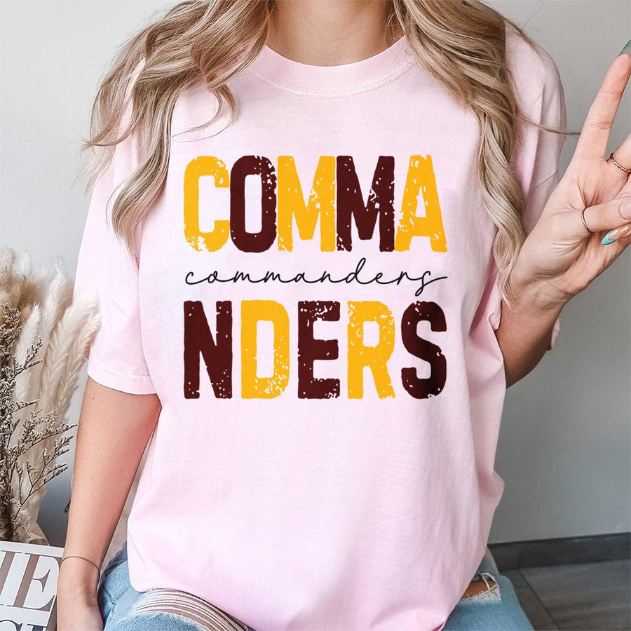 Comma Commanders Nders Washington Commanders T-Shirt