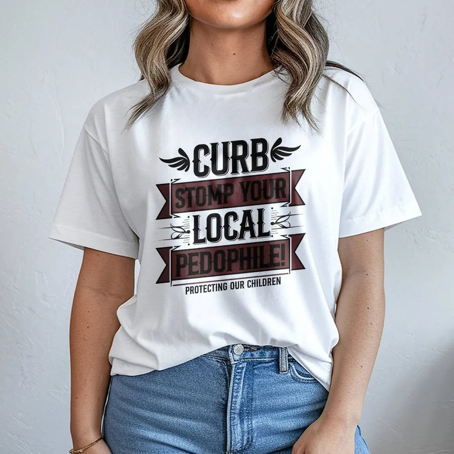 Protecting Our Children Graphic Tee | Anti-Predator Awareness Design | Premium Cotton Unisex Shirt | Bold Social Activism Statement Gift