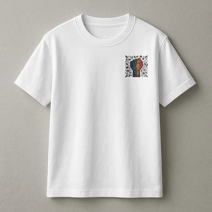 Social Justice Fist T-Shirt | Inclusive Equality Graphic | Premium Cotton Unisex Apparel | Human Rights Activism Gift for Supporters