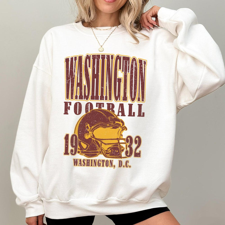 Washington Football Vintage Style Unisex Sweatshirt Washington  Commander Sweatshirt Washington Fan Gift For