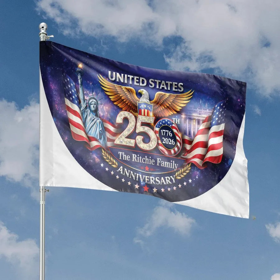USA 250th Anniversary House Flag | Patriotic Eagle & Liberty 1776-2026 Design | Double Sided Polyester | Commemorative Yard Decor Gift