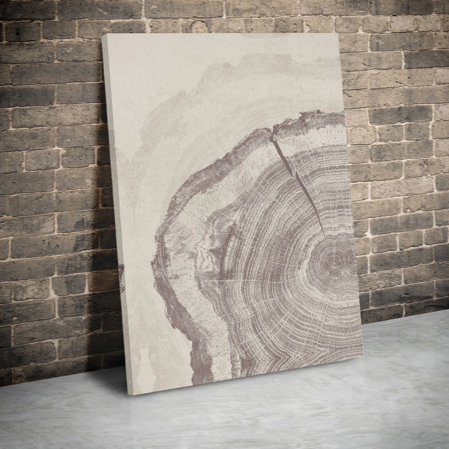 Tree Ring Canvas Print | Abstract Wood Slice Wall Art | Premium Gallery Wrap Canvas | Modern Farmhouse Decor Gift for Nature Lover