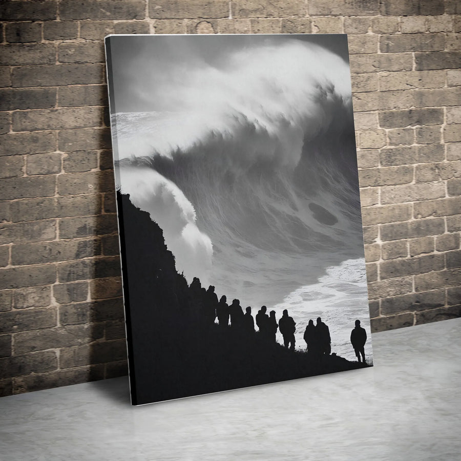 Giant Ocean Wave Canvas Print | Dramatic Seascape Photography Wall Art | Premium Gallery Wrapped 1.25 Inch Profile | Modern Home & Office Decor
