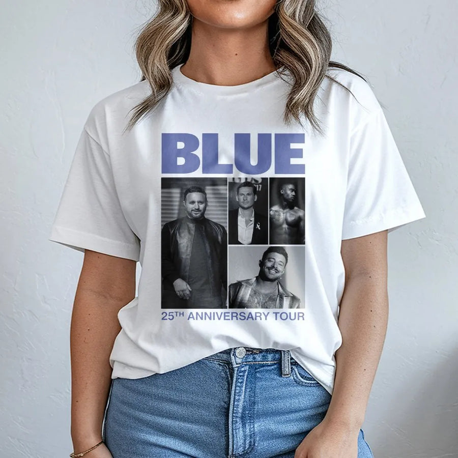 Boy Band Concert T-Shirt | 25th Anniversary Retro Tour Graphic | Premium 100% Cotton Tee | Music Lover Fan Gift Apparel