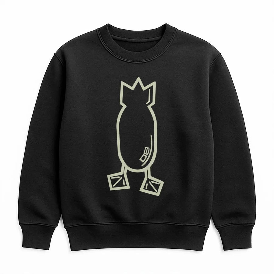 Duck Hunting Sweatshirt | Minimalist Bomb Duck Logo Design | Premium Cotton Blend Crewneck | Waterfowl Hunter Gift Apparel