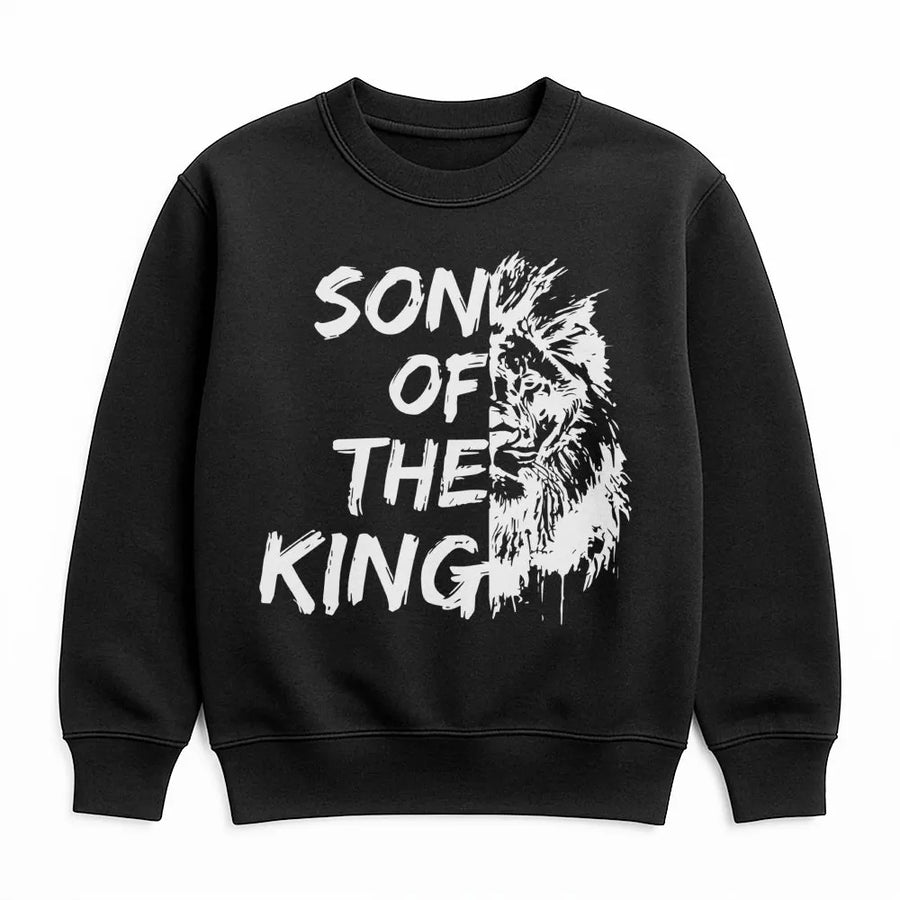 Son Of The King Sweatshirt | Lion Graphic Faith Apparel | Unisex Crewneck Pullover | Christian Gift for Men Women Religious Clothing