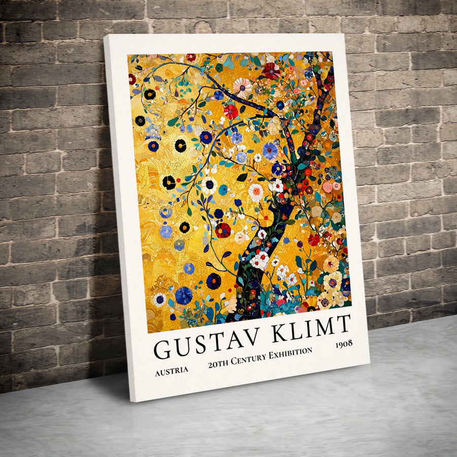 Gustav Klimt Tree Of Life Canvas Print | Exhibition Art Poster | Premium Gallery-Wrapped Wall Decor | Home Office Living Room Art Gift