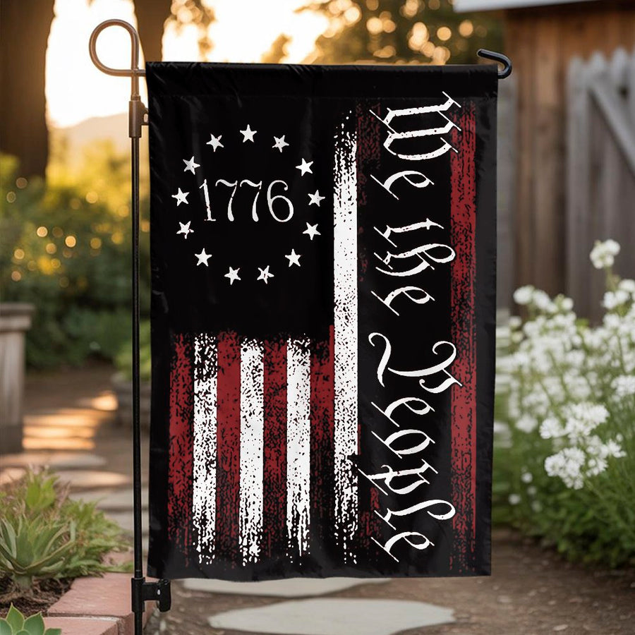 We The People 1776 Garden Flag | Patriotic American Yard Decor | Durable Weather-Resistant Polyester | July 4th Memorial Day Home Gift