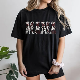 Mama Cow Print T-Shirt | Western Varsity Lettering | Premium Cotton Graphic Tee | Gift for Mom Mother's Day 2026 Western Country Style