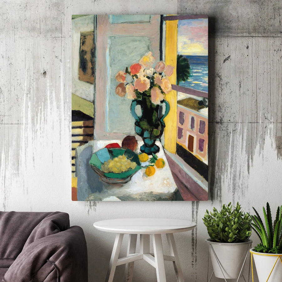 Matisse The Open Window Canvas Print | Famous Fauvist Painting Reproduction | Premium Fade-Resistant Wall Art | Modern Art Lover Home Decor Gift