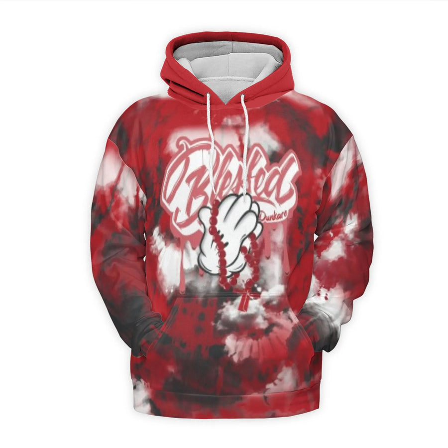 Blessed Rosary 3D Hoodie | Cartoon Hand Graphic | Soft Brushed Fleece Polyester | Unisex Streetwear Gift for Men and Women