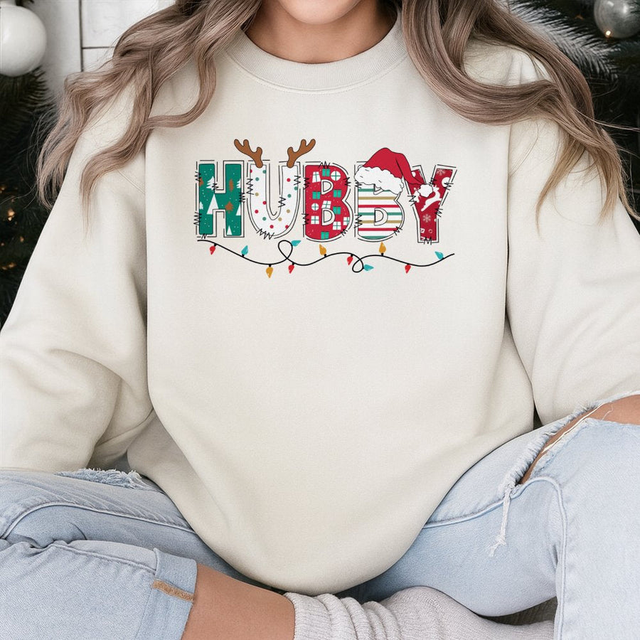 Wifey Christmas Sweatshirt | Festive Holiday Graphic Design | Soft Cotton Blend | Cute Matching Couple Gift for Wife