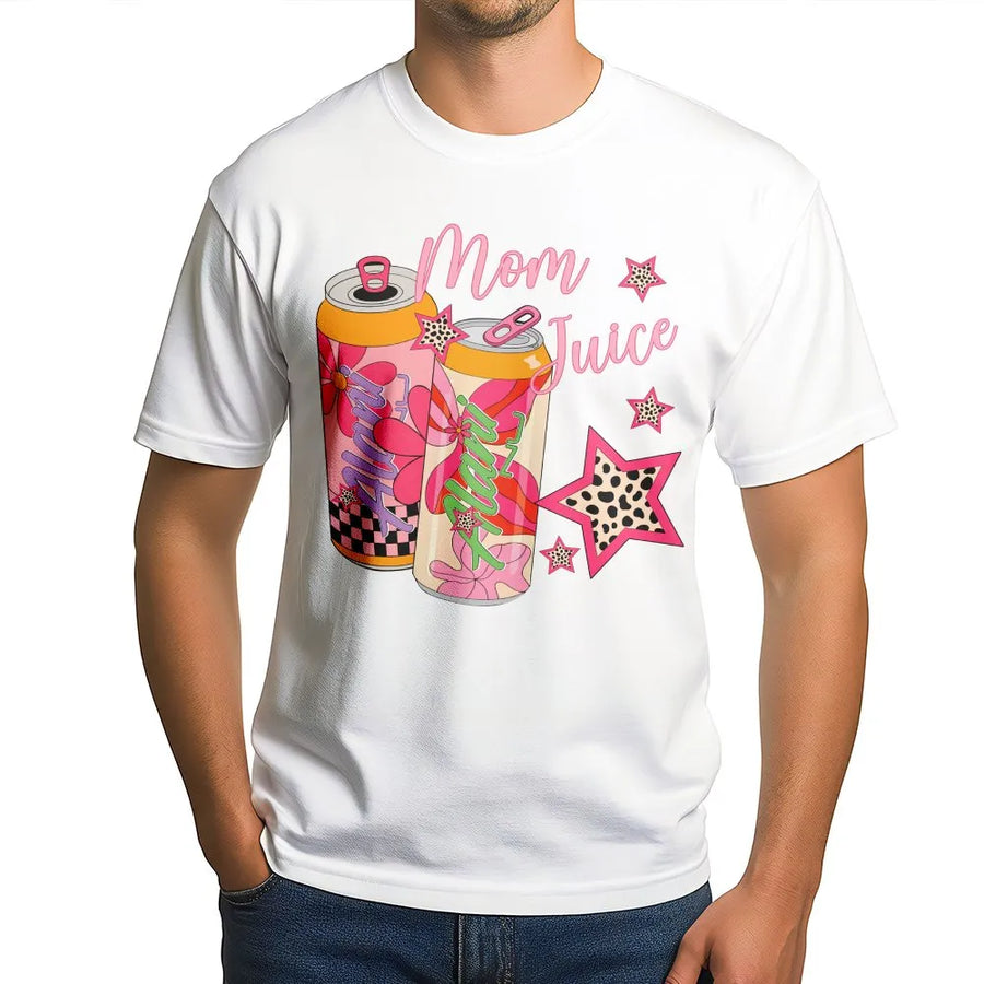 Mom Juice T-Shirt | Funny Coffee Lover Graphic Tee | 100% Cotton Premium Quality | Cute Mother's Day Gift For Mom Mama Wife