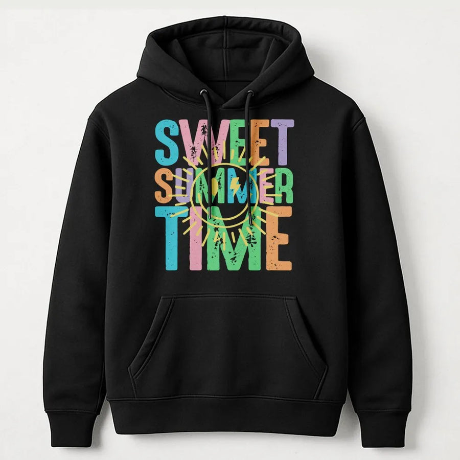 Sweet Summer Time Shirt | Retro Graphic Tee with Pastel Colors | Premium 100% Cotton | Unisex Summer Vacation Gift