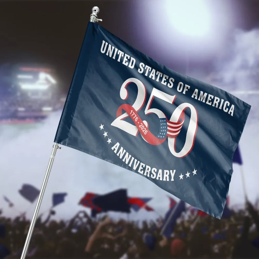America 250th Anniversary Flag | Commemorative 1776-2026 Design | Double Sided Weather Resistant Fabric | Patriotic Home Decor Gift