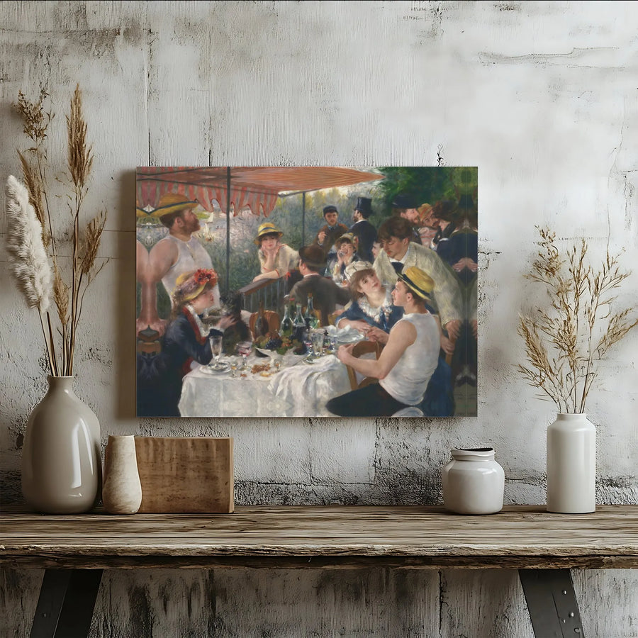 Luncheon Of The Boating Party Canvas | Renoir Impressionist Art Print | Premium 1.25" Gallery Wrap | Museum Quality Wall Decor For Home Office