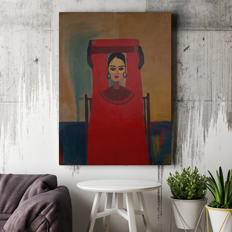 Alexander Bogomazov Cabaret Canvas Print | Famous 1907 Cubist Portrait | Premium Fade-Resistant Gallery Wall Art | Collector's Gift for Art Lovers