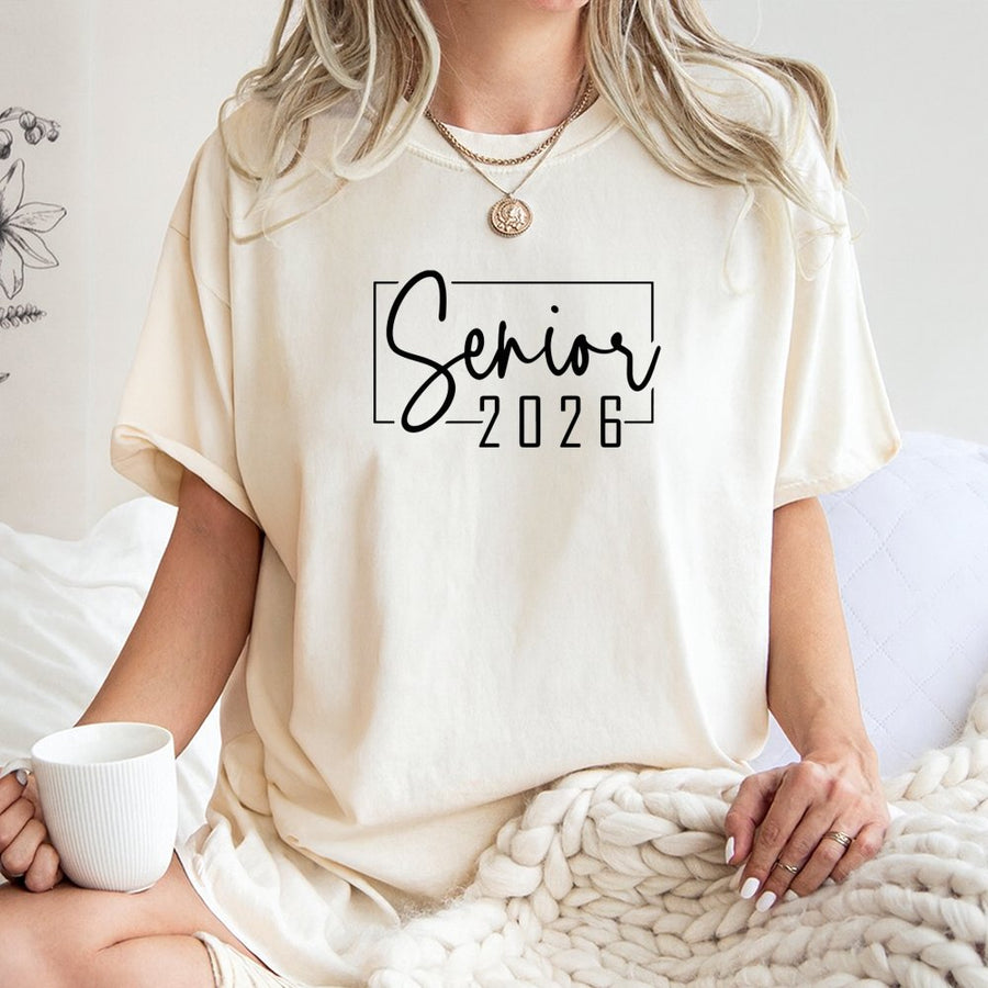 Senior 2026 T-Shirt | Minimalist Graduation Typography | 100% Cotton Premium Apparel | Gift for High School or College Graduate