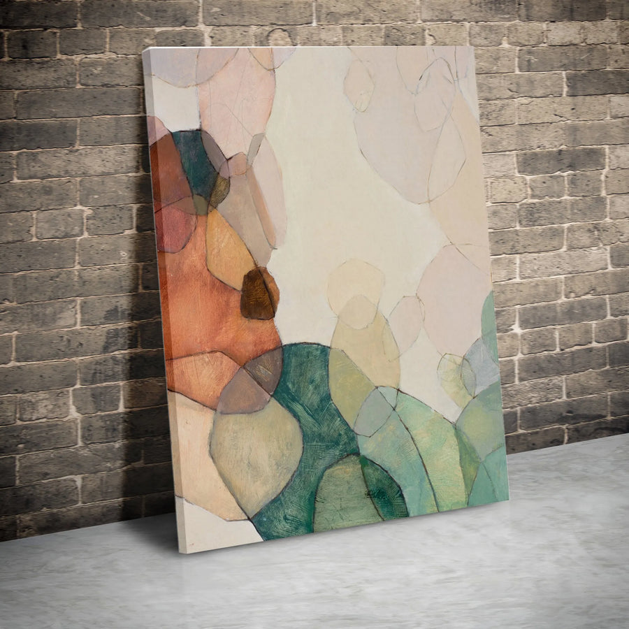Abstract Canvas Wall Art | Earthy Tones Organic Shapes Print | Premium Thick Gallery Wrap Canvas | Limited Edition Modern Home Decor Gift