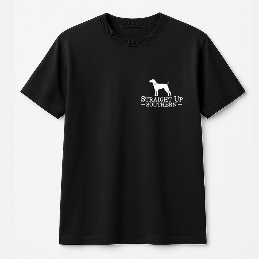 Straight Up Southern Dog T-Shirt | Beagle Hunting Graphic Tee | 100% Soft Cotton Premium Shirt | Gift for Dog Lovers and Outdoor Enthusiasts