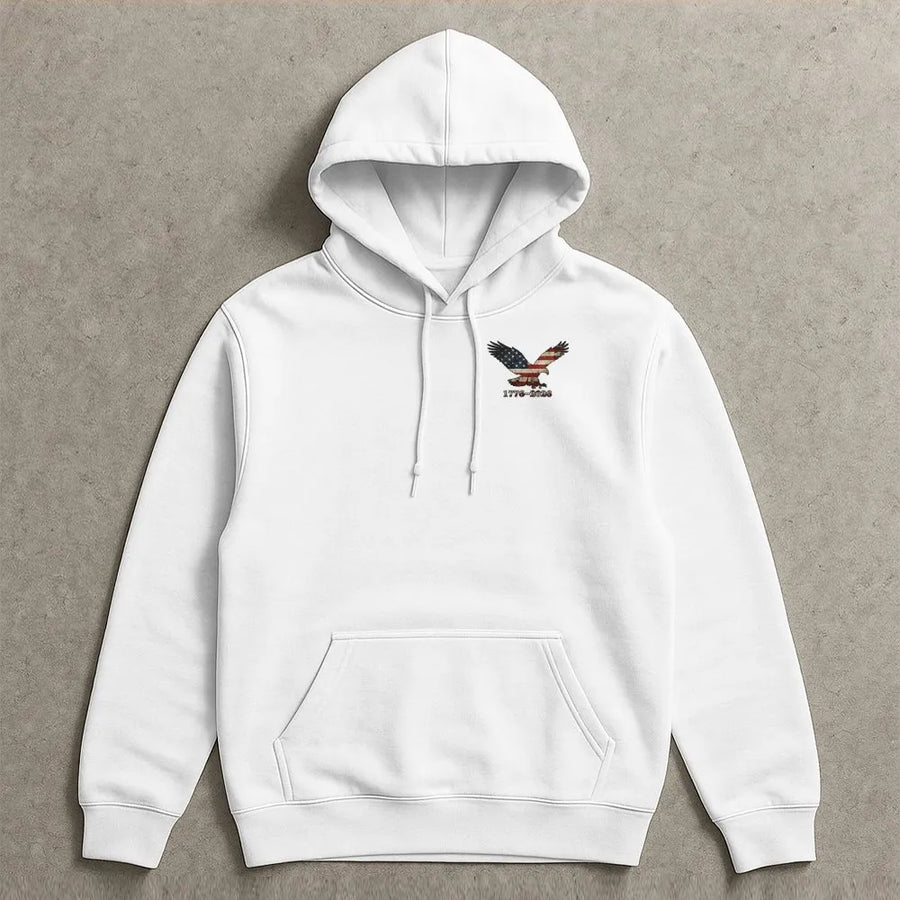 Patriotic Eagle 250th Anniversary Hoodie | Vintage 1776-2026 Graphic | Soft Cotton Tee | Collector's Gift for Patriots