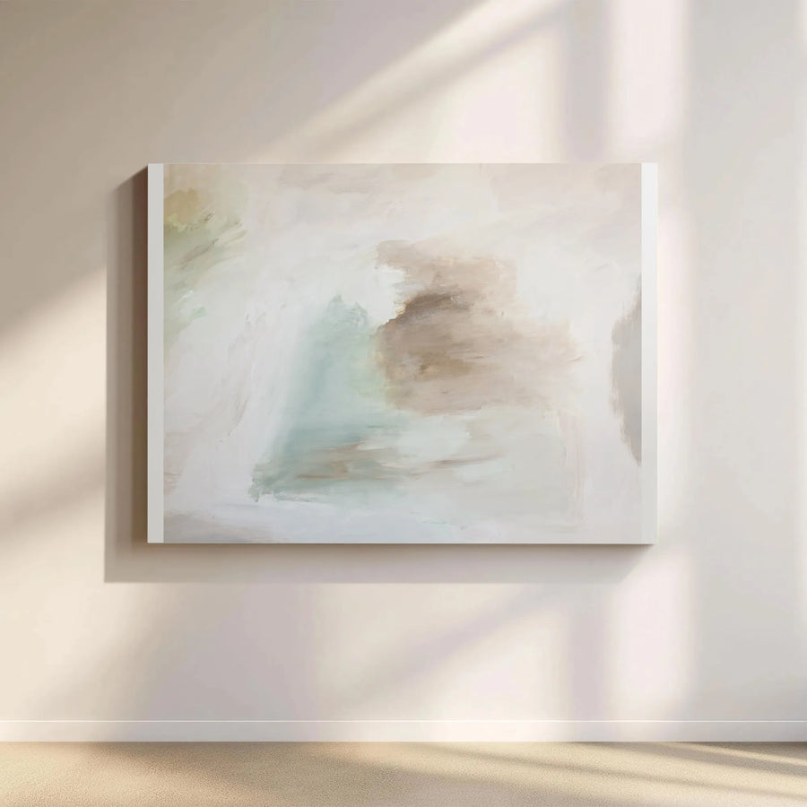 Abstract Canvas Wall Art | Minimalist Brushstroke Artwork | Premium Gallery Wrapped Canvas | Modern Home Decor Gift for Living Room