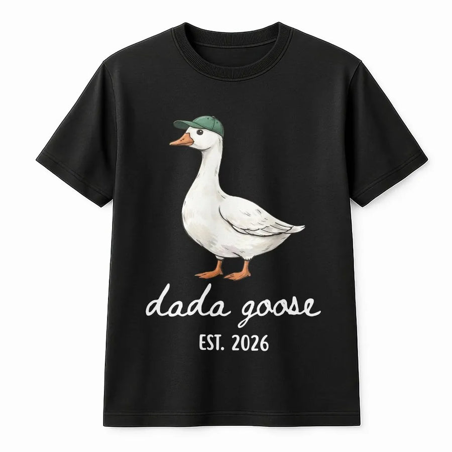 Dada Goose T-Shirt | Funny Goose with Hat Est 2026 | Comfort Colors Shirt | New Dad Pregnancy Announcement Gift