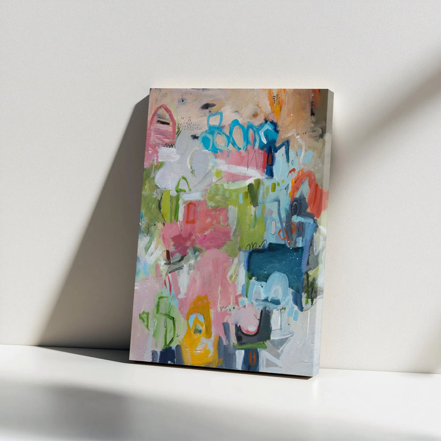Abstract Canvas Wall Art | Colorful Modern Graffiti Art | Premium Gallery Wrapped Canvas | Living Room & Office Decor Gift
