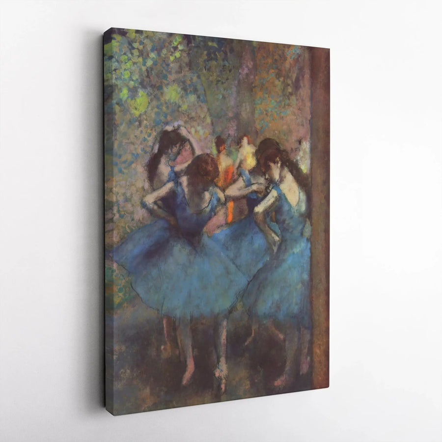 Degas Blue Dancers Canvas Print | Impressionist Wall Art Reproduction | Premium Gallery Wrapped Canvas | Classic Art Collector's Gift for Home Decor