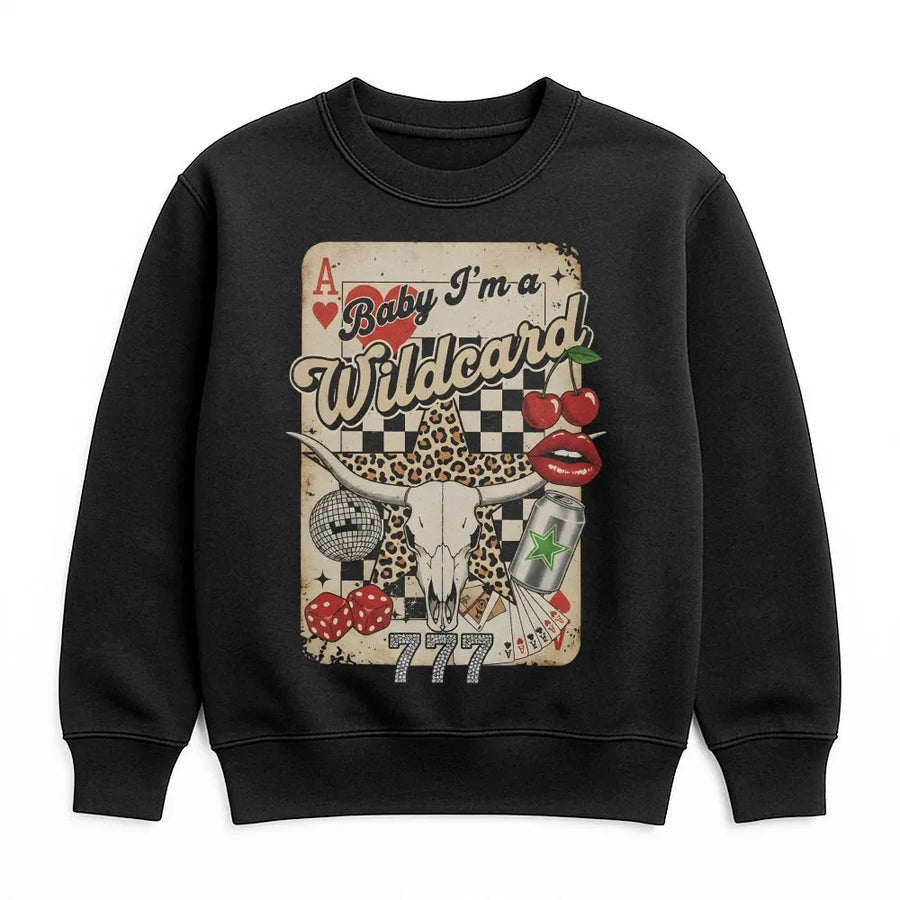 Cowgirl Sweatshirt | Retro Wild West Collage Graphic | Cotton-Poly Premium Blend | Gift for Country Western Music Lovers