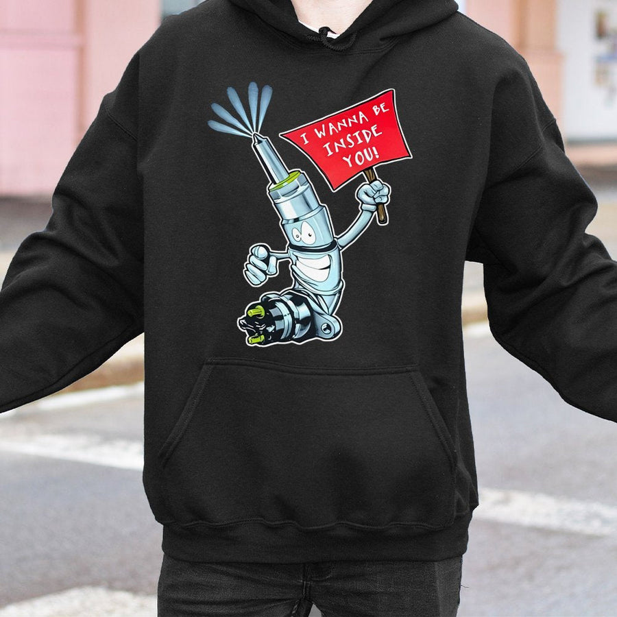 Fuel Injector Hoodie | Funny Car Mechanic Graphic Print | Premium Cotton Blend | Gift For Auto Enthusiasts and Gearheads
