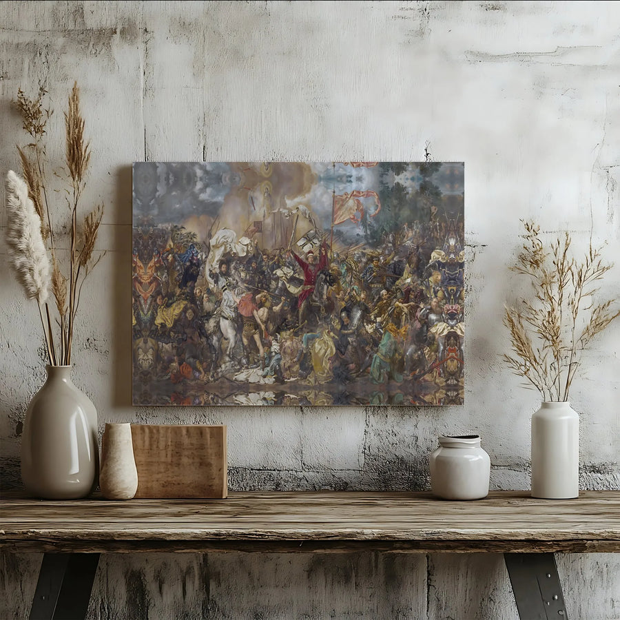 Battle Of Grunwald Canvas Print | Jan Matejko Historical Art | Premium Gallery Wrapped Wall Decor | Museum Quality Gift For History Buffs